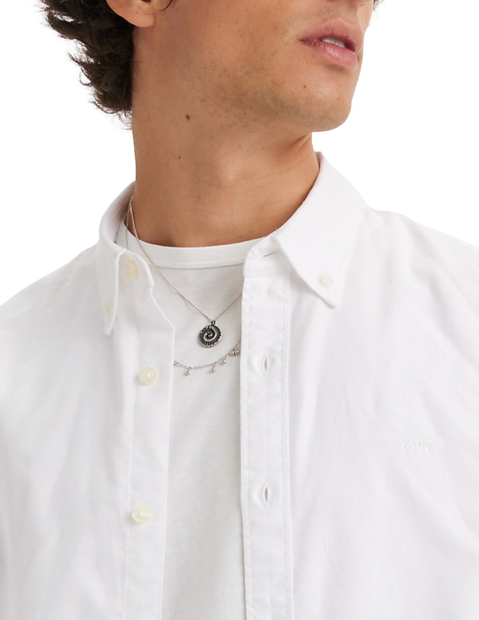 Sobrecamisa de algodón manga larga para hombre 4