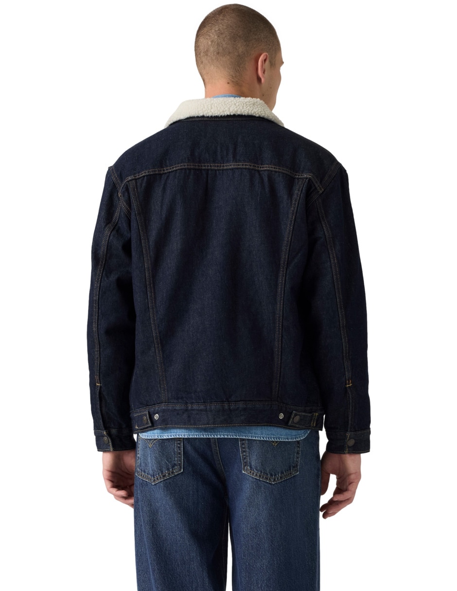 Chamarra denim de algodón para hombre 5