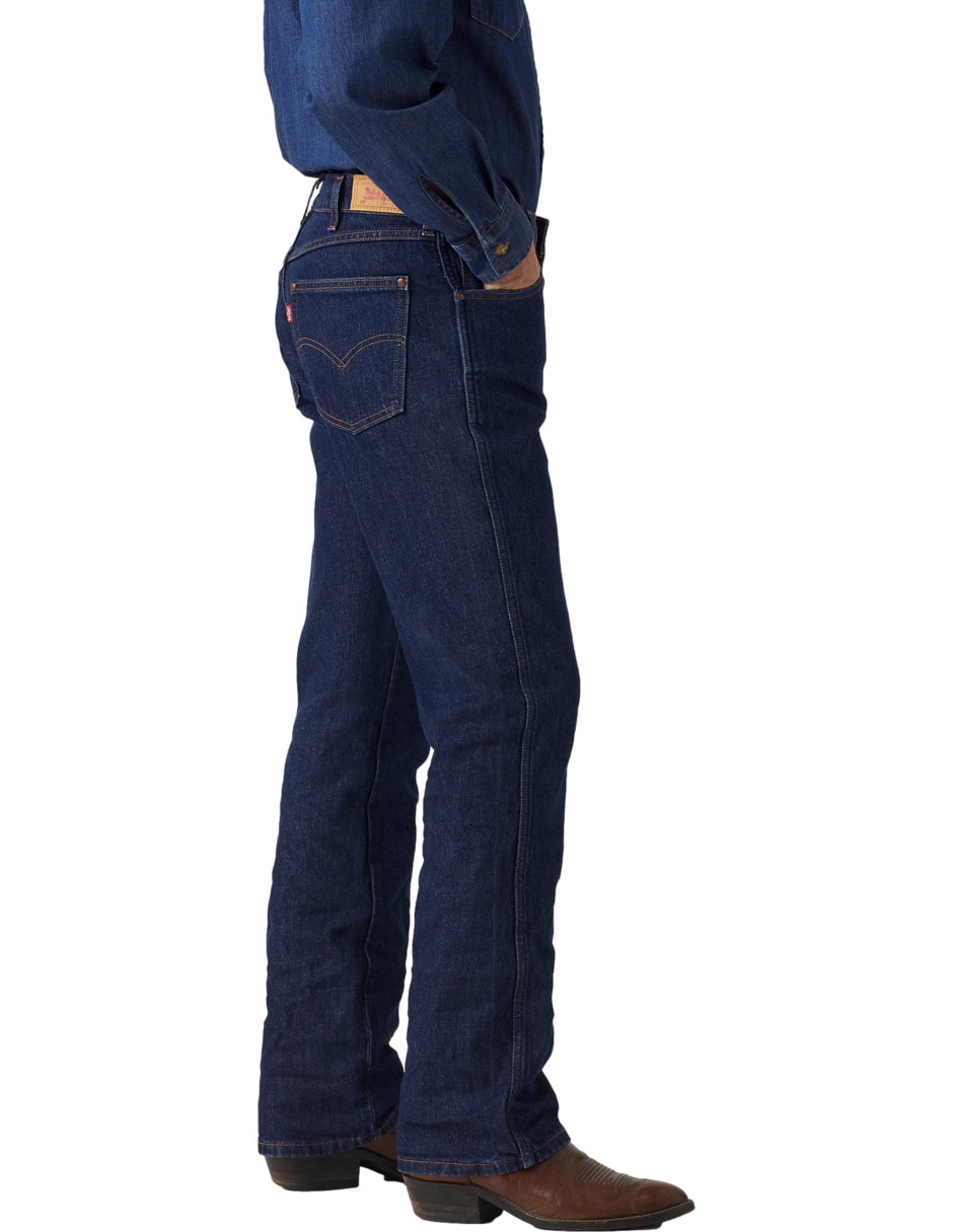 Jeans regular bota 537 lavado obscuro para hombre 5