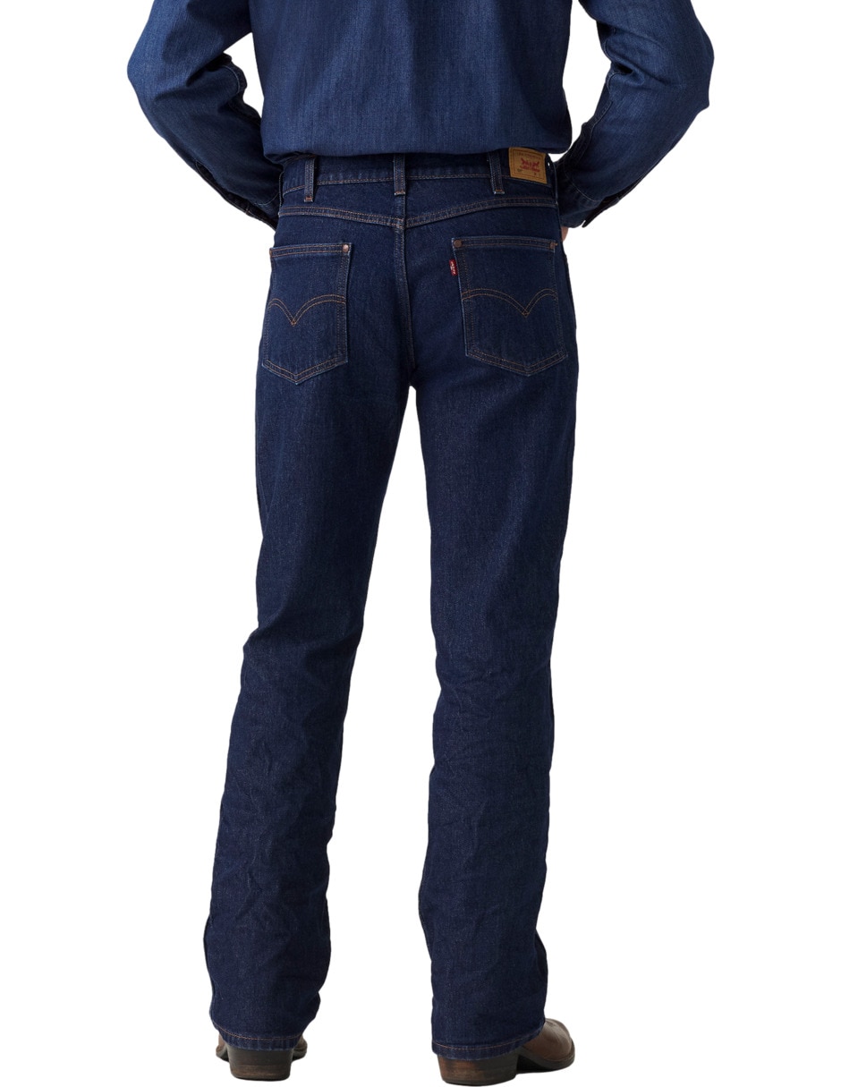 Jeans regular bota 537 lavado obscuro para hombre 4
