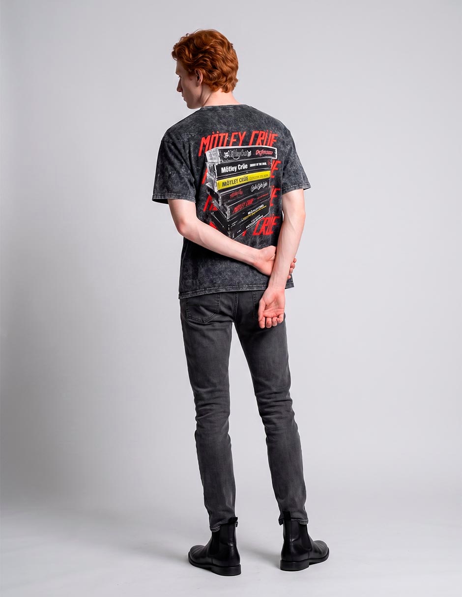 Playera mötley crüe cuello redondo para hombre 3