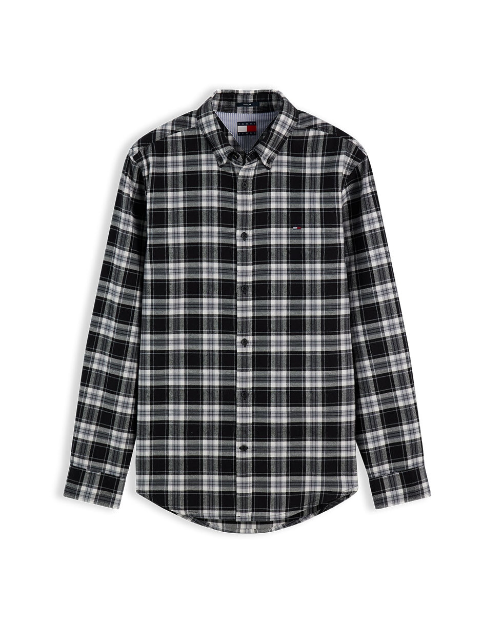 Camisa casual de algodón manga larga para hombre Camisa casual de algodón manga larga para hombre