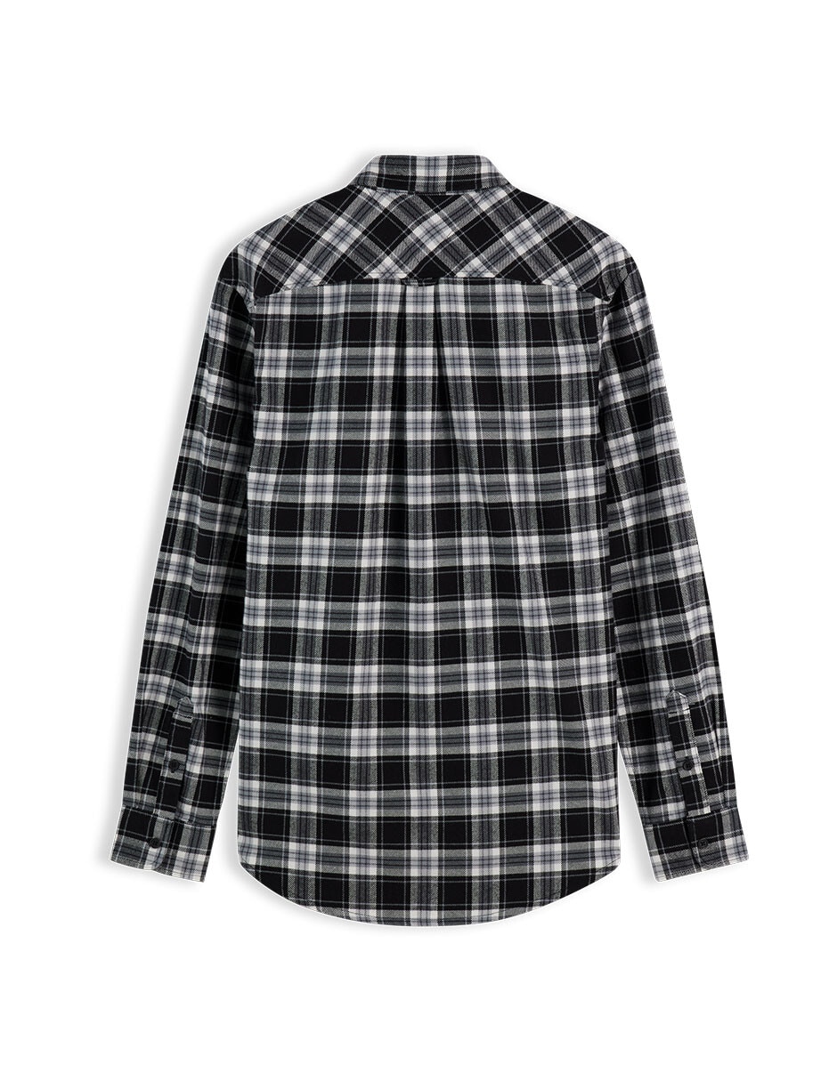 Camisa casual de algodón manga larga para hombre 2
