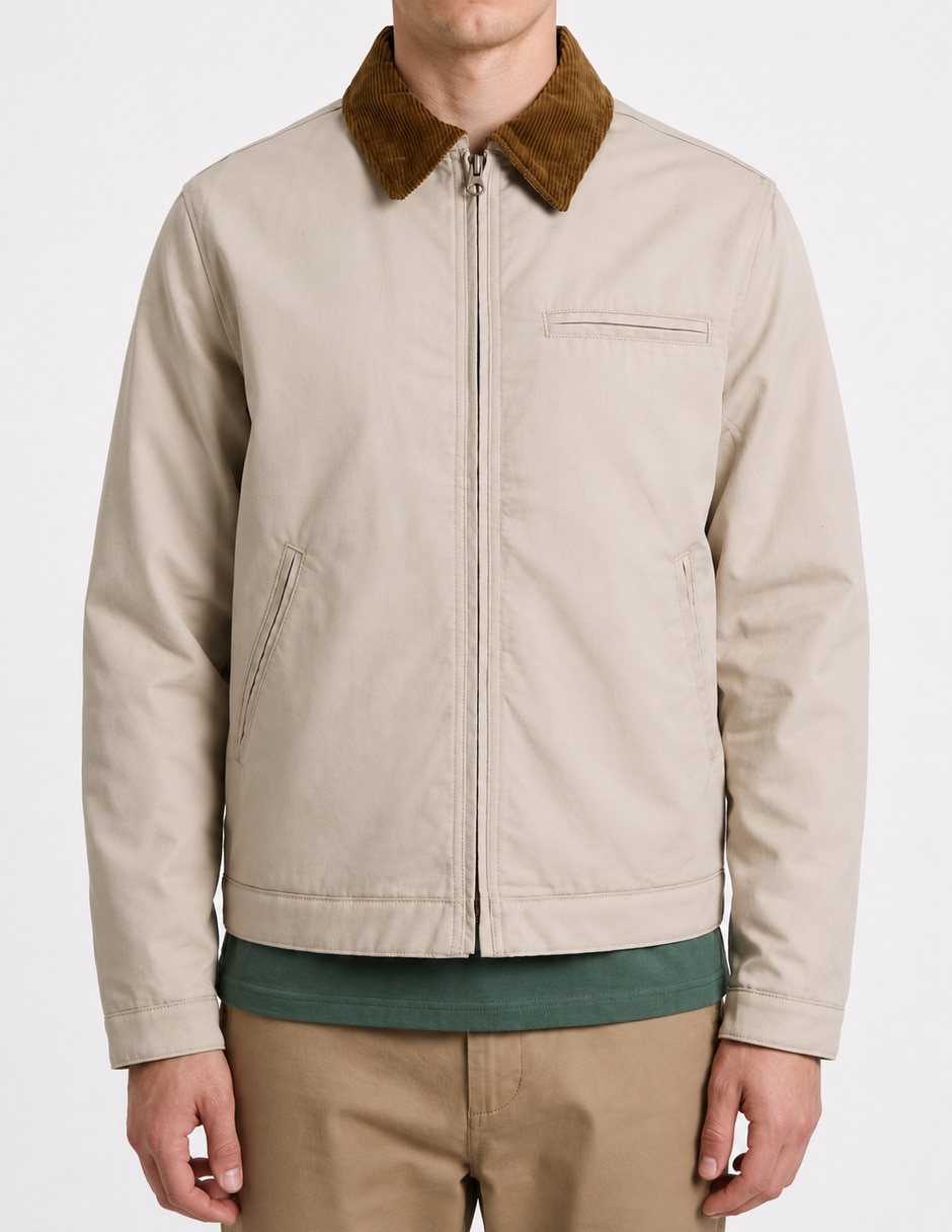 Chamarra casual con bolsillos para hombre Chamarra casual con bolsillos para hombre