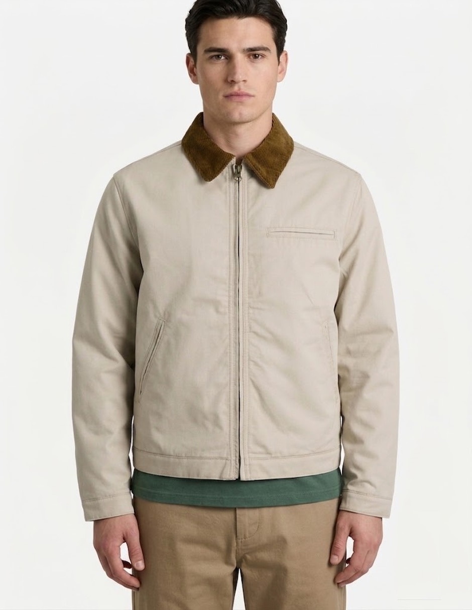 Chamarra casual con bolsillos para hombre 2