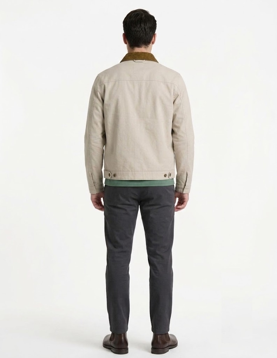 Chamarra casual con bolsillos para hombre 3