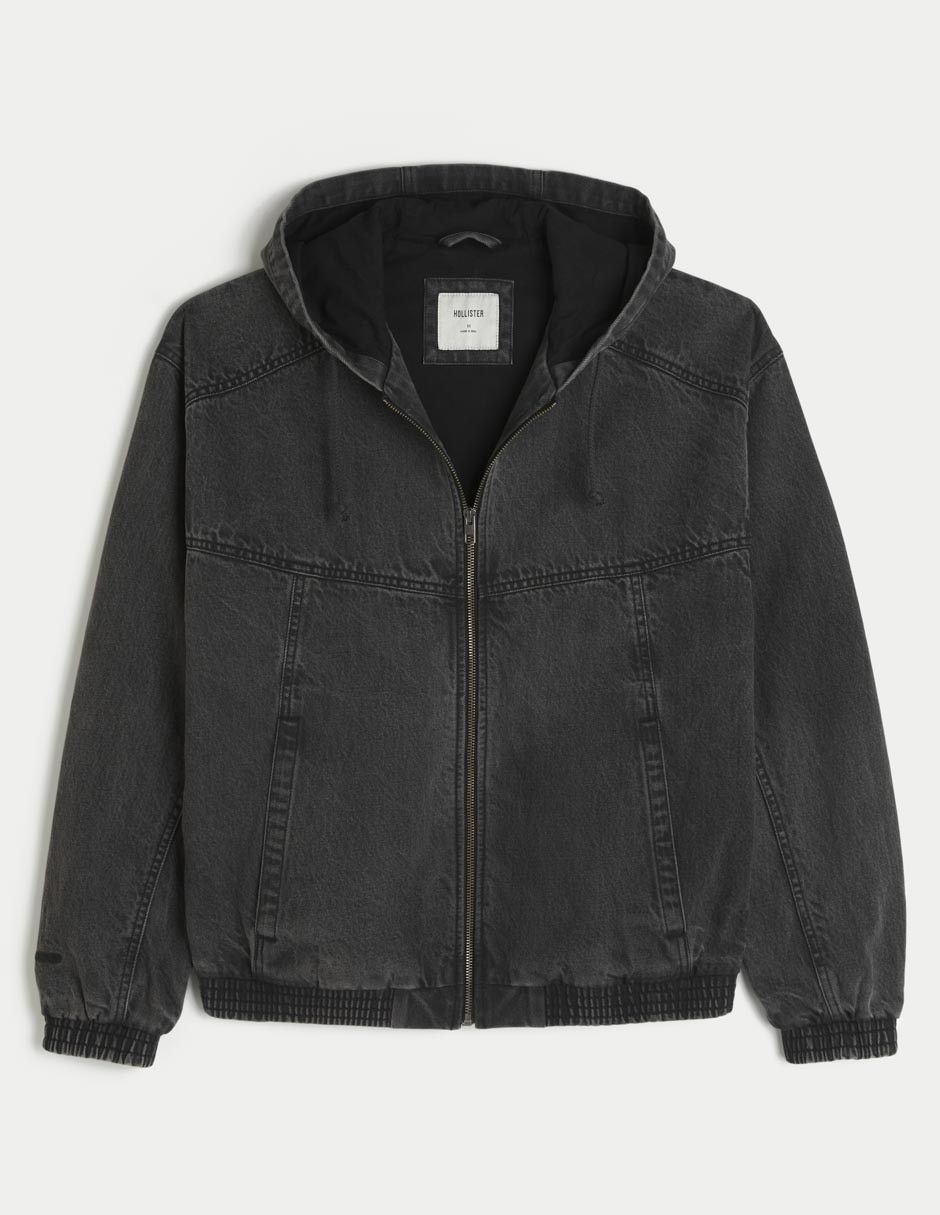 Chamarra casual con capucha para hombre