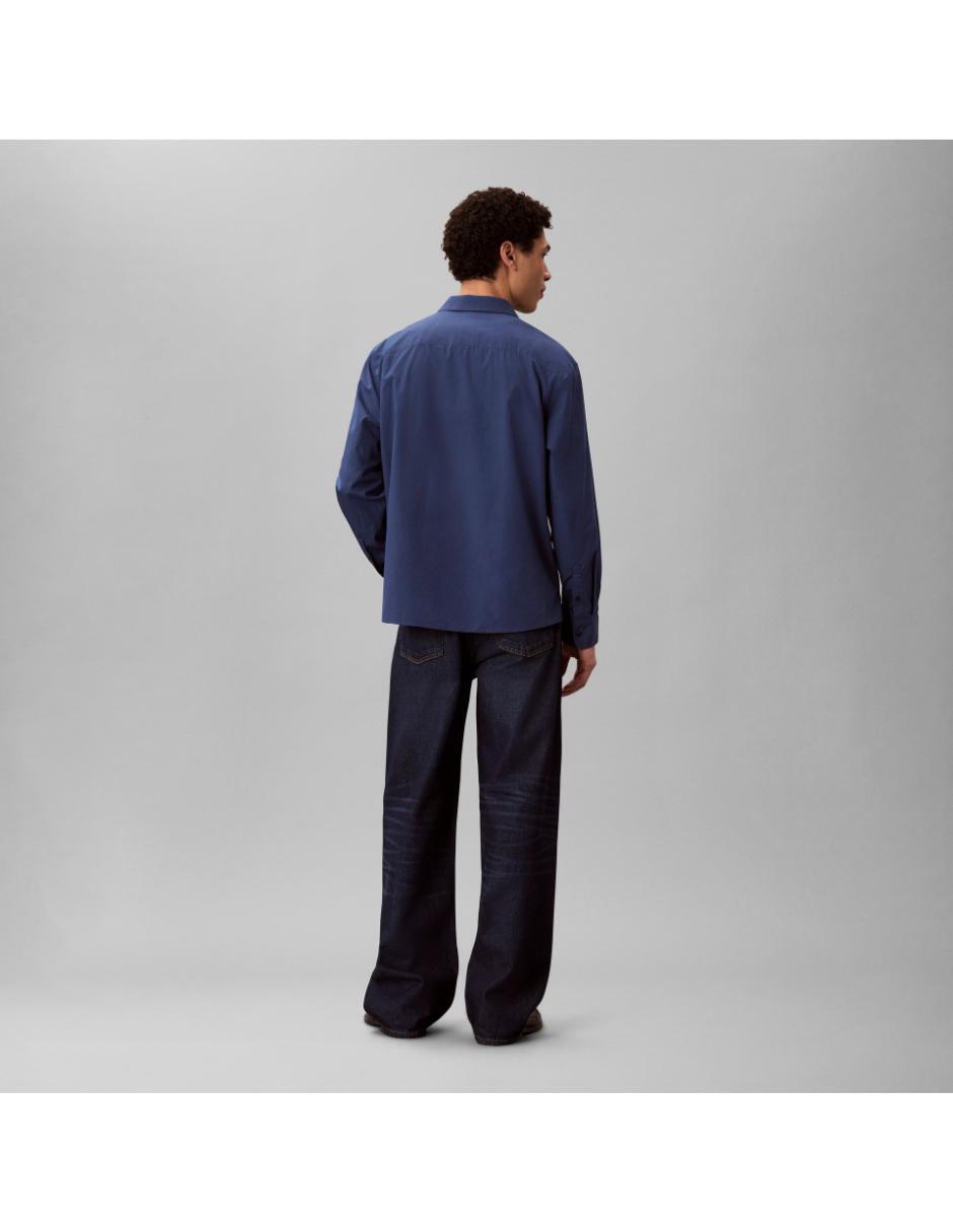 Camisa casual Calvin Klein de algodón manga larga para hombre 2