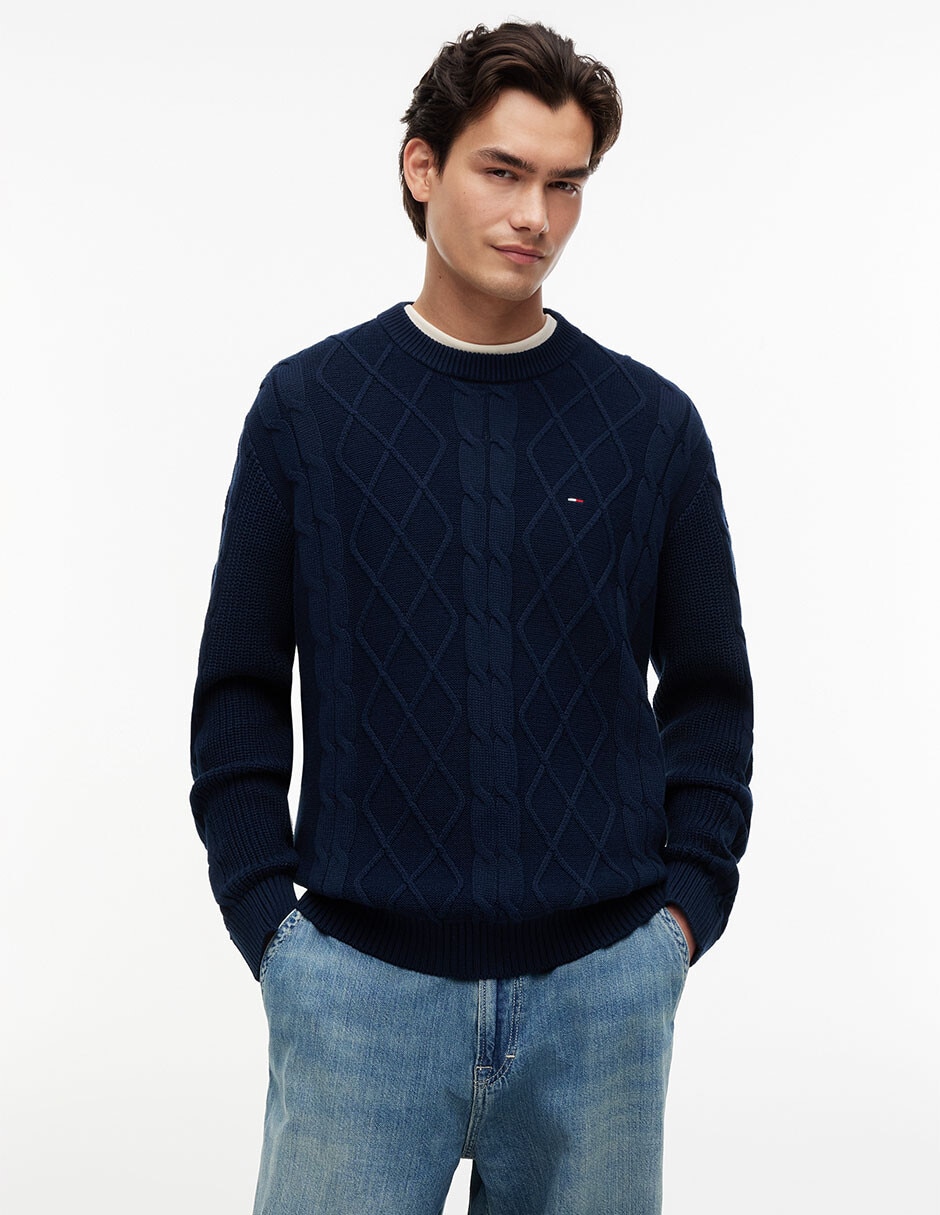 Suéter cuello redondo para hombre Suéter cuello redondo para hombre