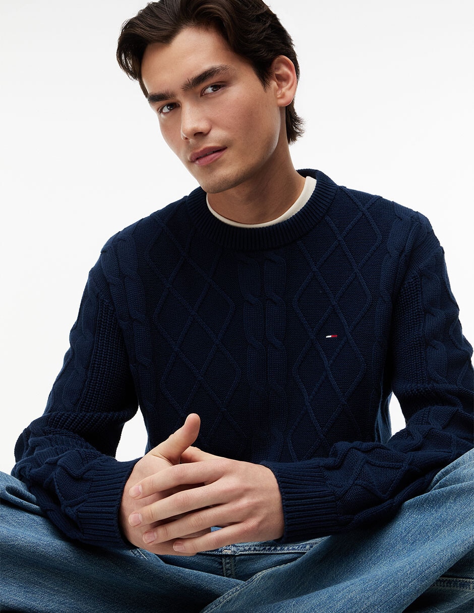 Suéter cuello redondo para hombre 2