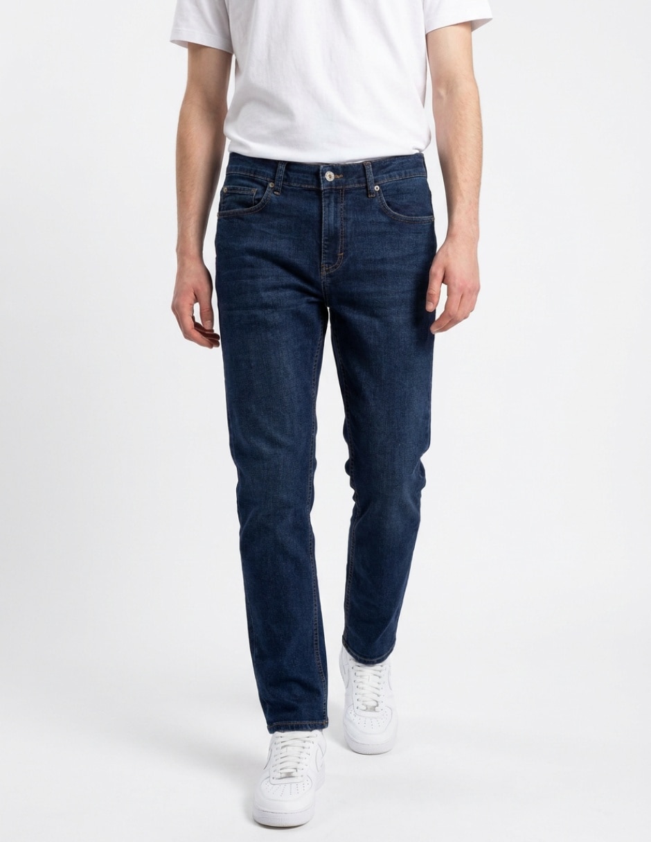 Jeans slim lavado stone wash para hombre Jeans slim lavado stone wash para hombre