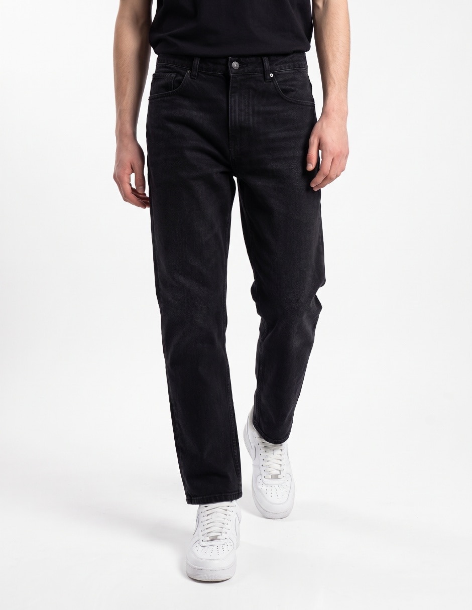 Jeans wide leg lavado desgastado hombre Jeans wide leg lavado desgastado hombre