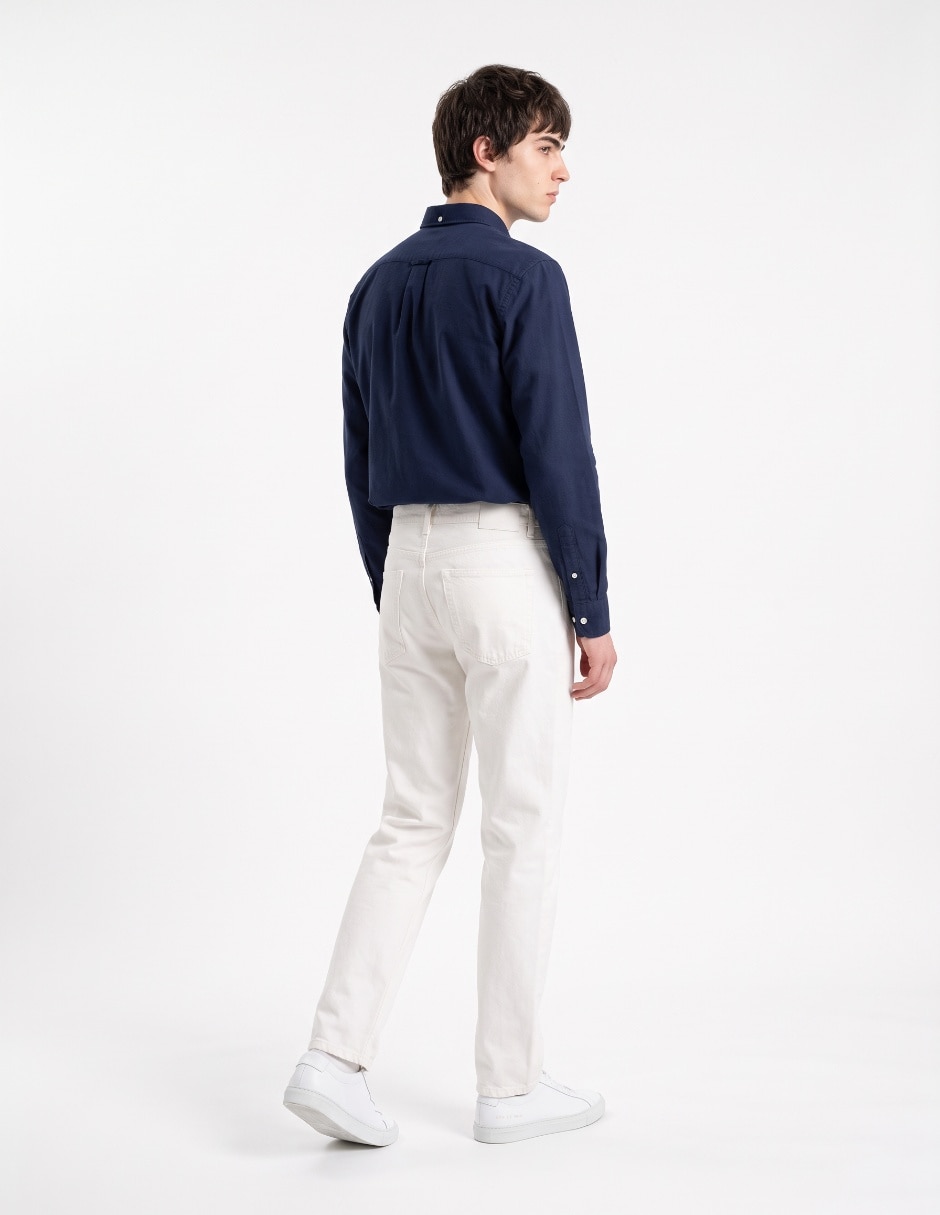 Jeans recto lavado rinse para hombre 2