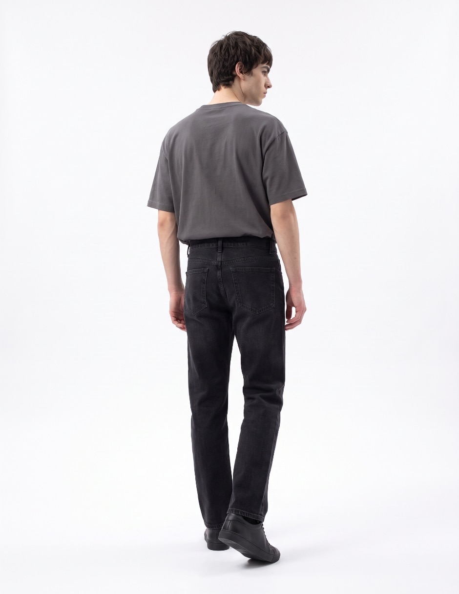 Jeans slim lavado stone wash para hombre 2