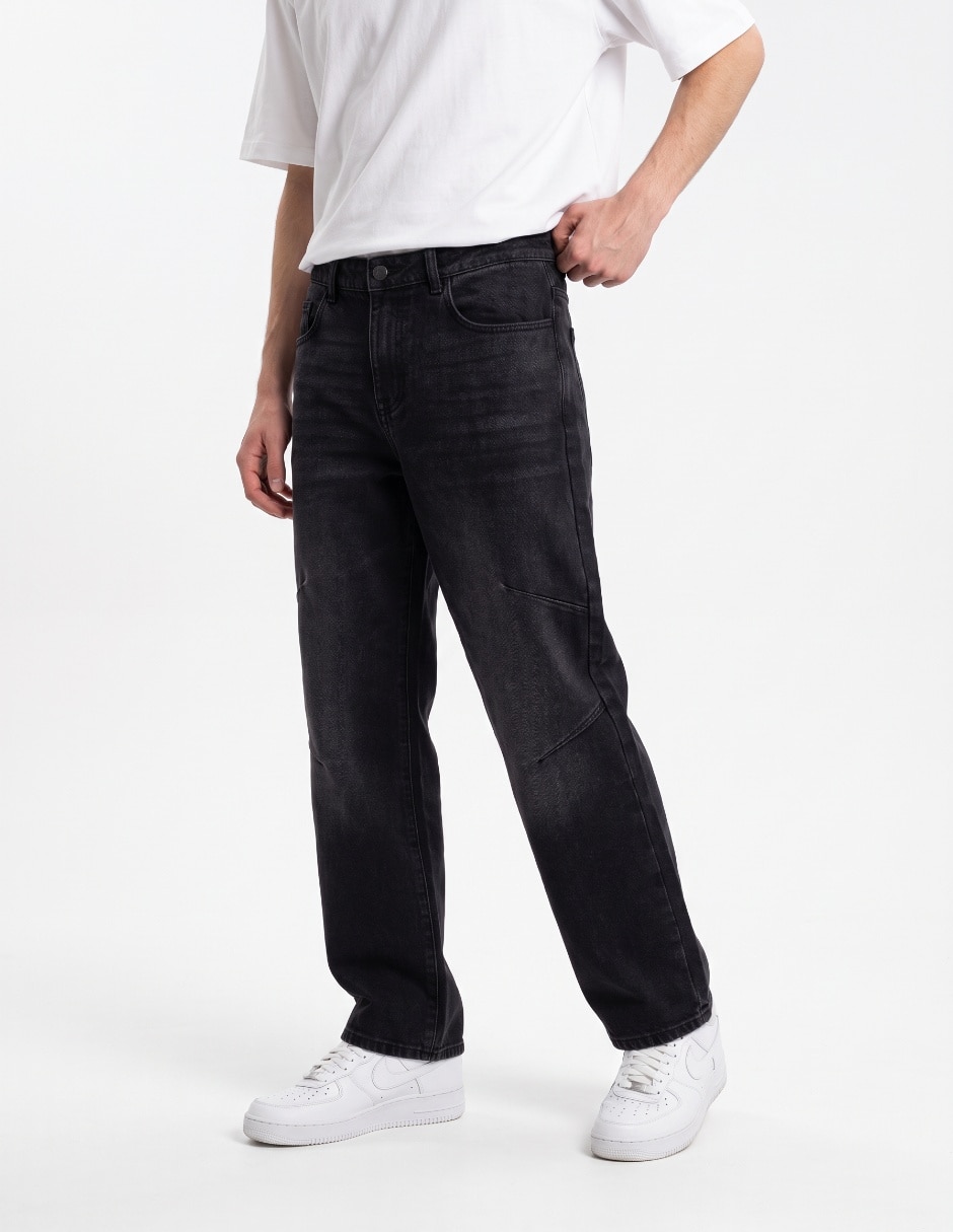 Jeans recto lavado stone wash para hombre Jeans recto lavado stone wash para hombre