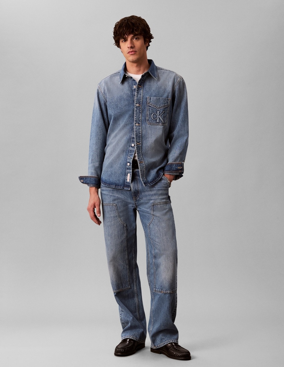 Camisa casual de algodón manga larga para hombre 3