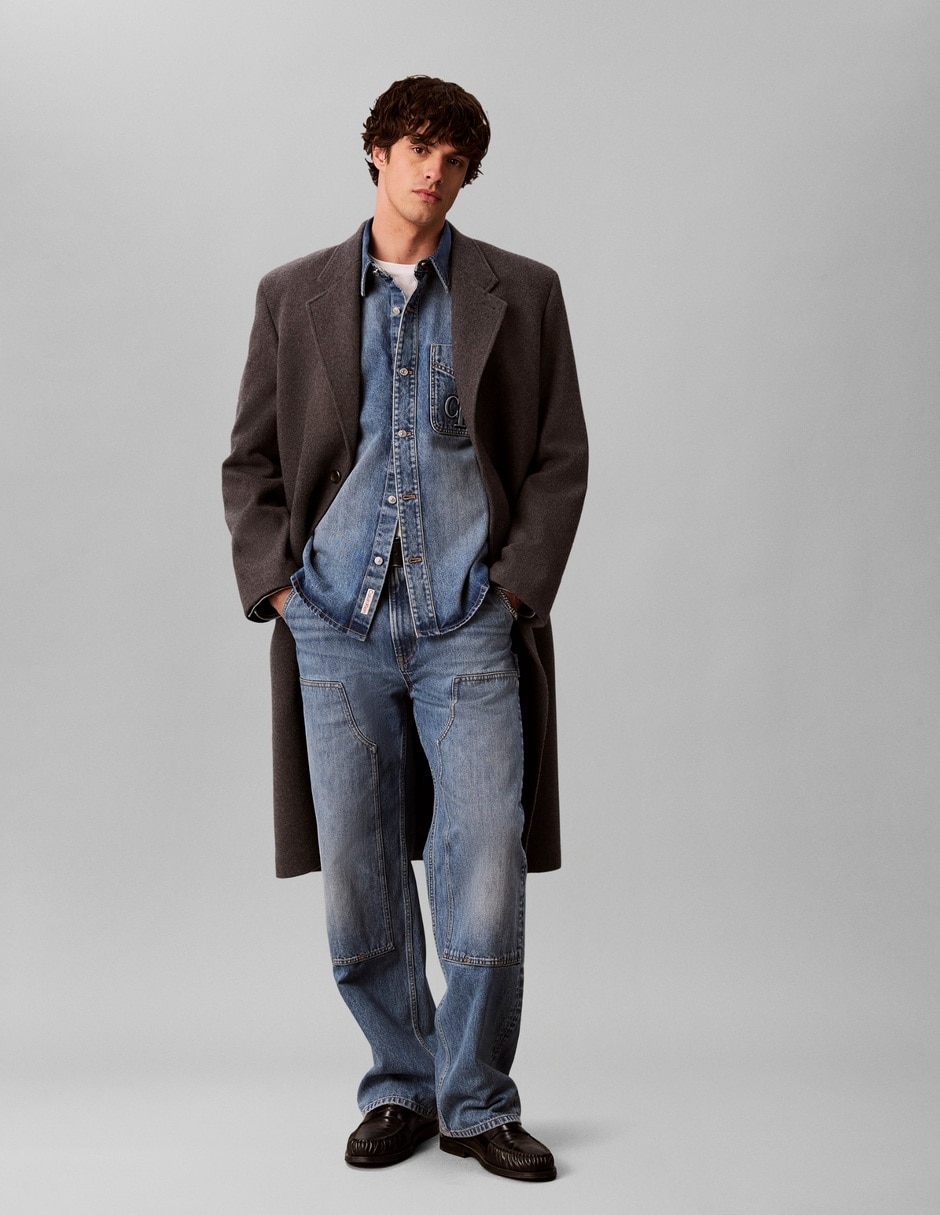 Camisa casual de algodón manga larga para hombre 5