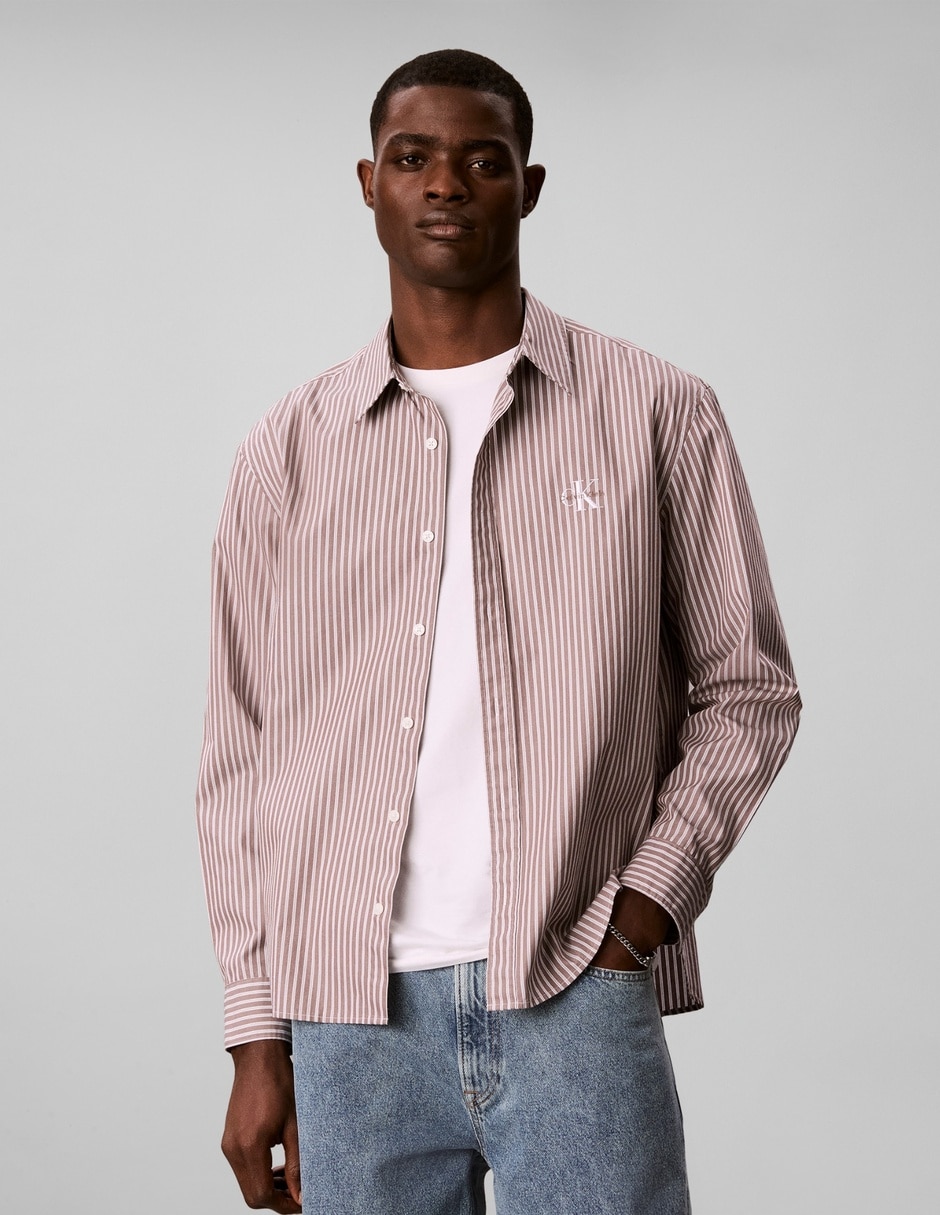 Camisa casual de algodón manga larga para hombre 2