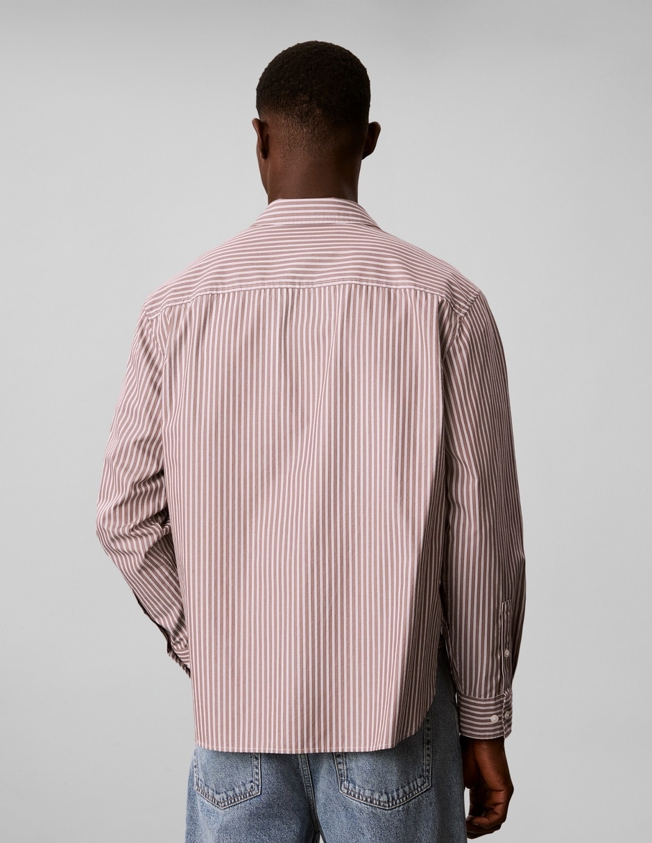 Camisa casual de algodón manga larga para hombre 4