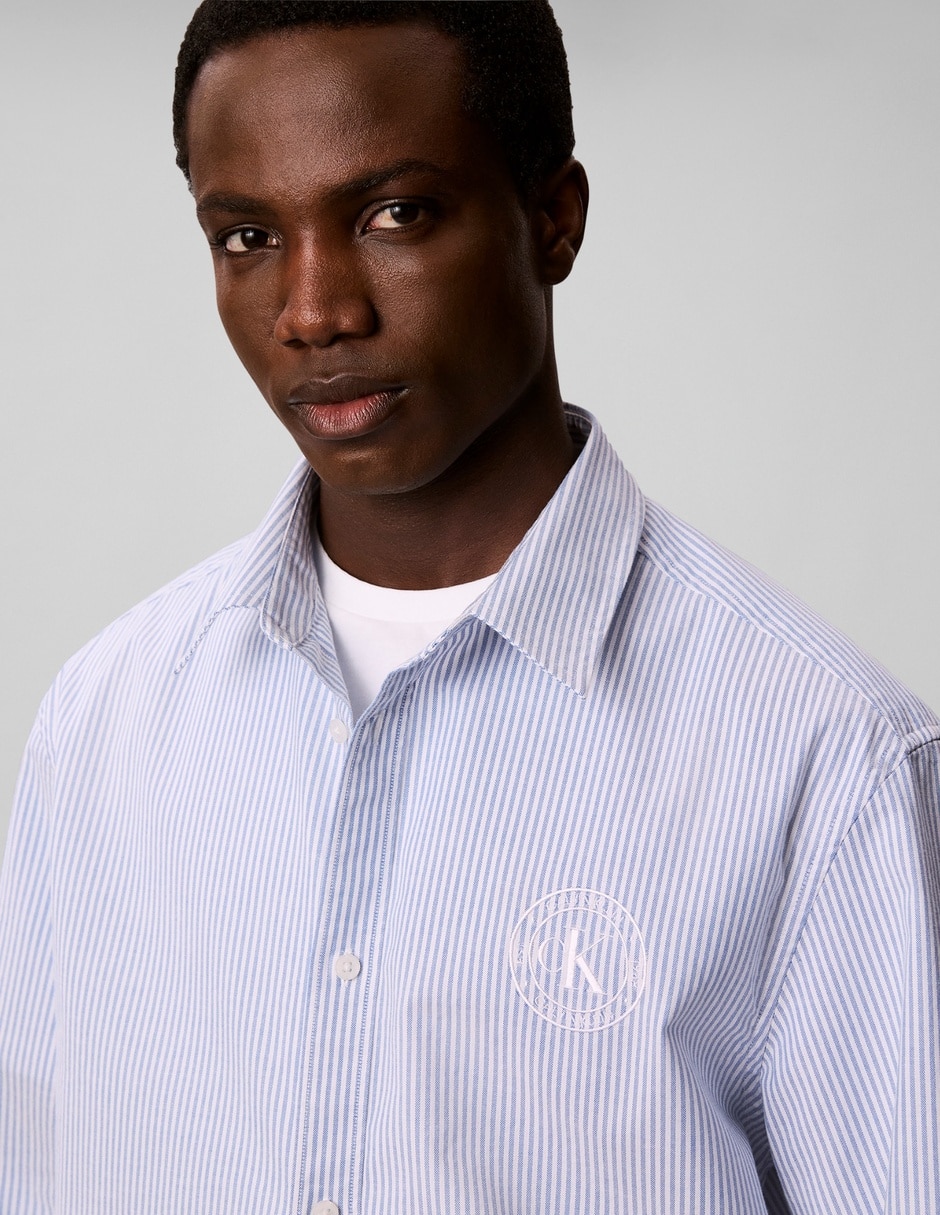 Camisa casual de algodón manga larga para hombre 5