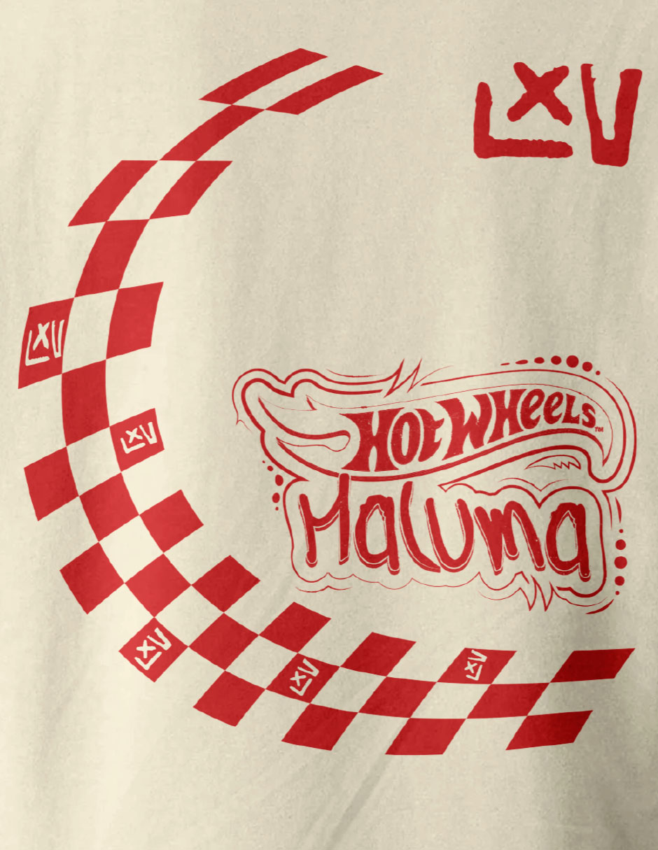 Playera hotwheels x maluma cuello redondo para hombre 4