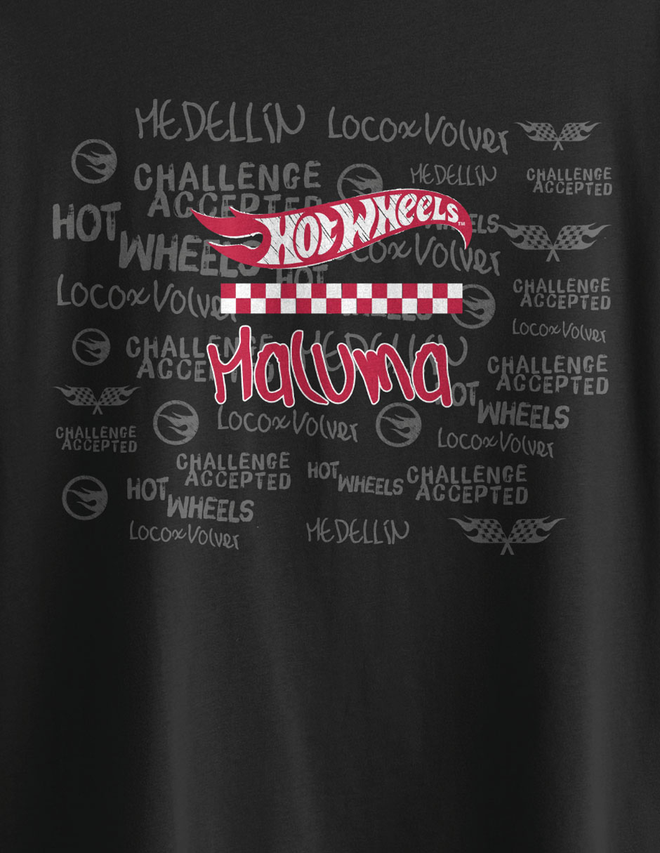 Playera Hotwheels X Maluma cuello redondo para hombre 4