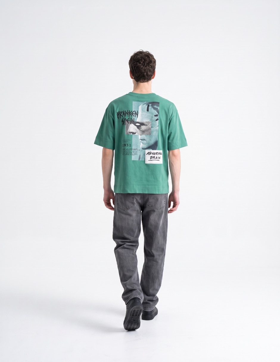 Playera Frankenstein cuello redondo para hombre 2