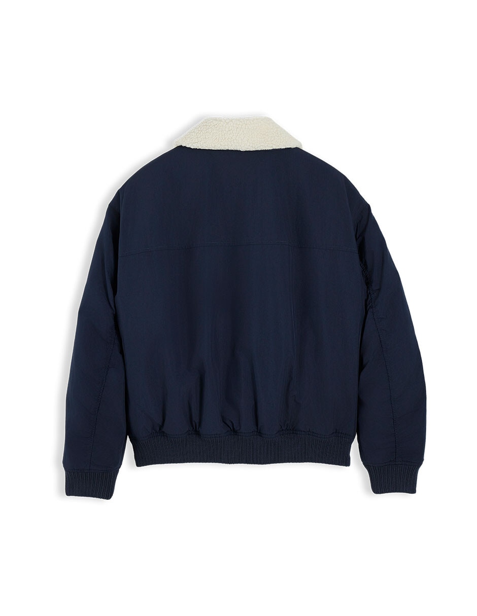 Chamarra bomber con bolsillos para hombre 4