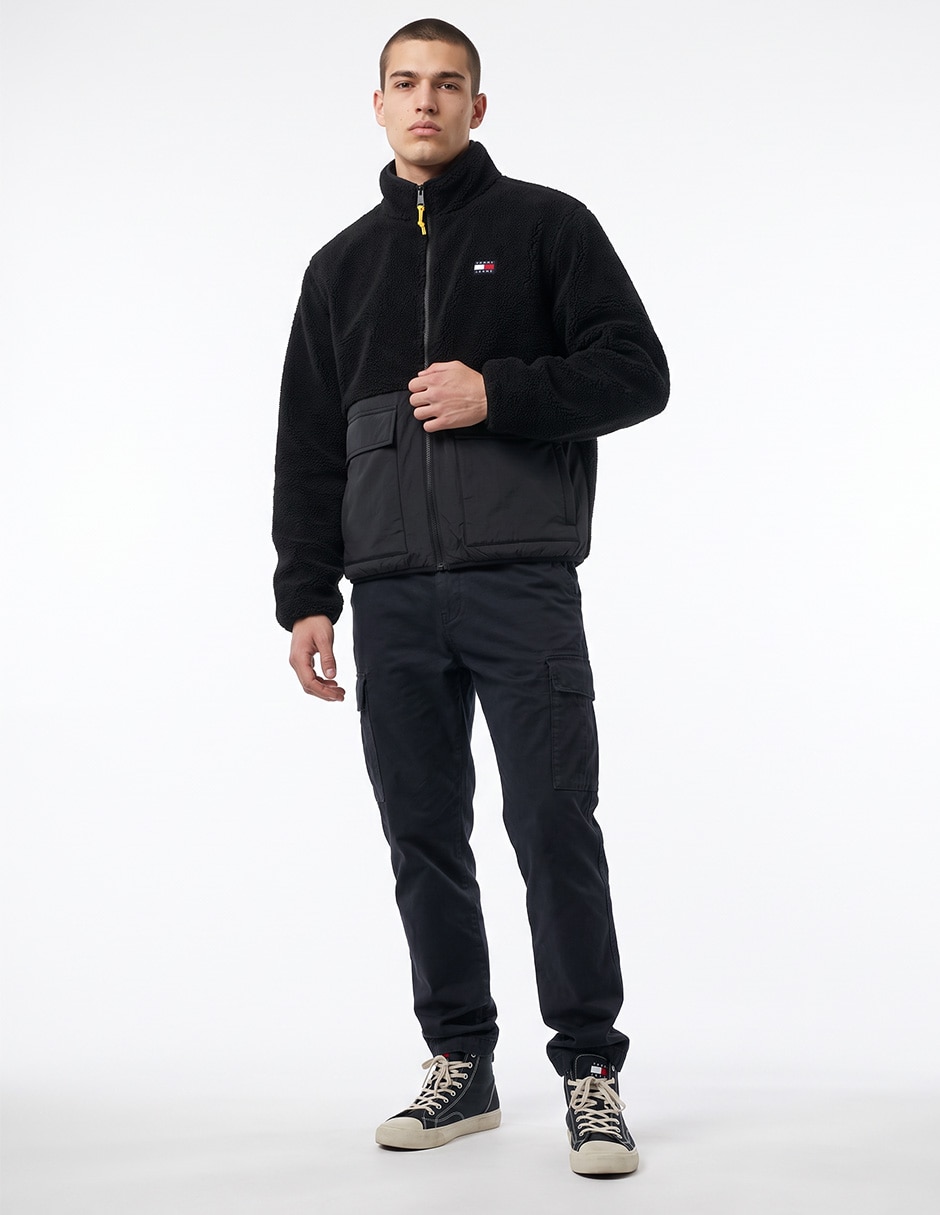 Chamarra bomber con bolsillos para hombre 3