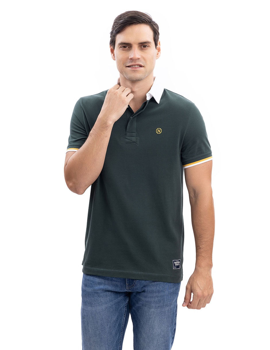 Playera cuello polo para hombre