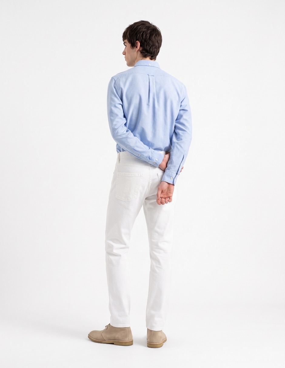 Jeans slim deslavado para hombre 2