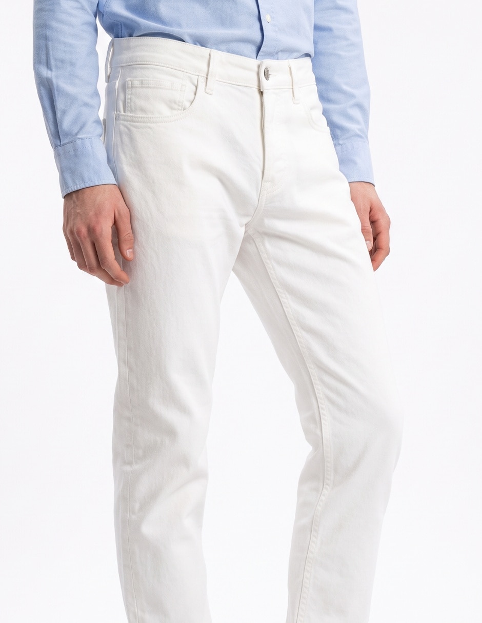Jeans slim deslavado para hombre 3