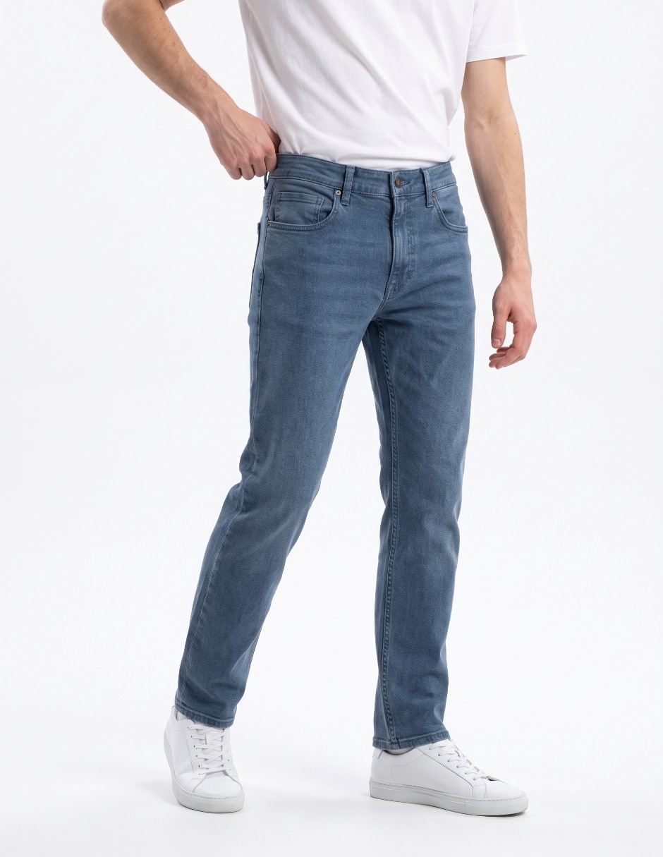 Jeans slim deslavado para hombre Jeans slim deslavado para hombre