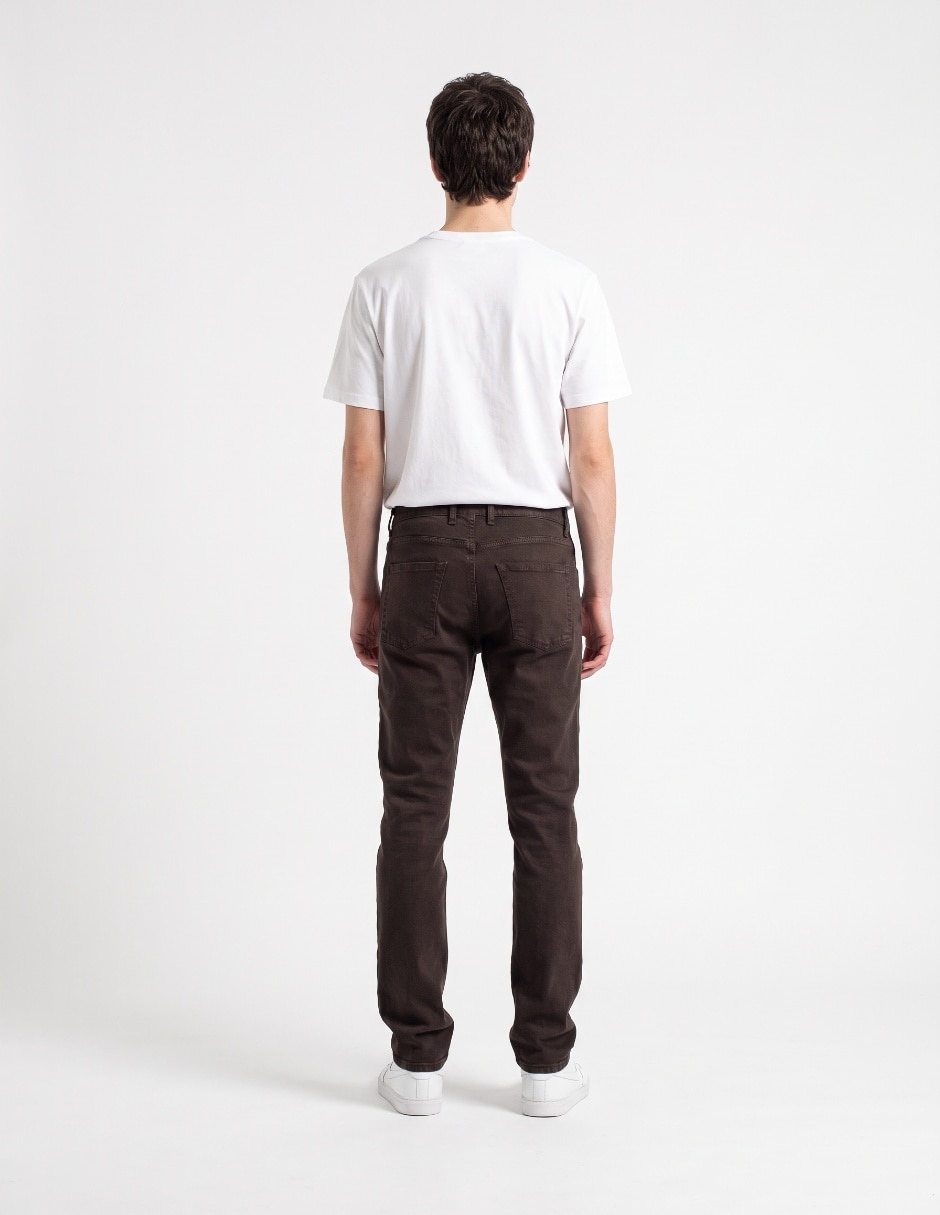 Jeans slim deslavado para hombre 2