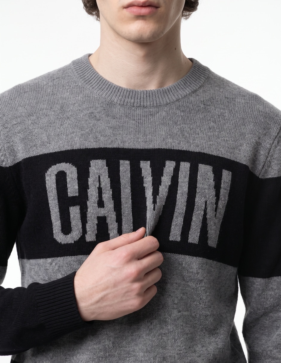 Suéter Calvin Klein cuello redondo para hombre 4