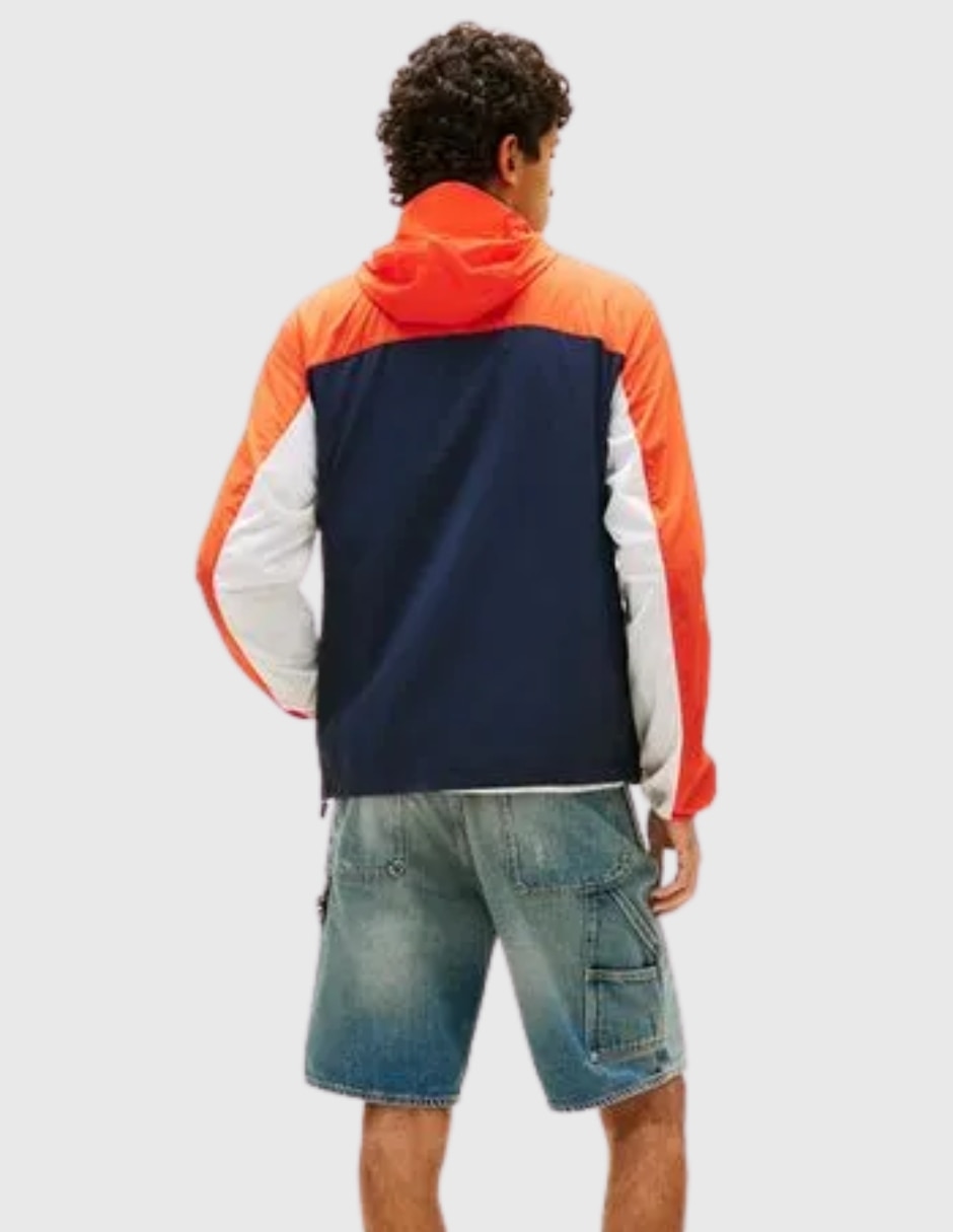 Chamarra casual impermeable con capucha para hombre 5