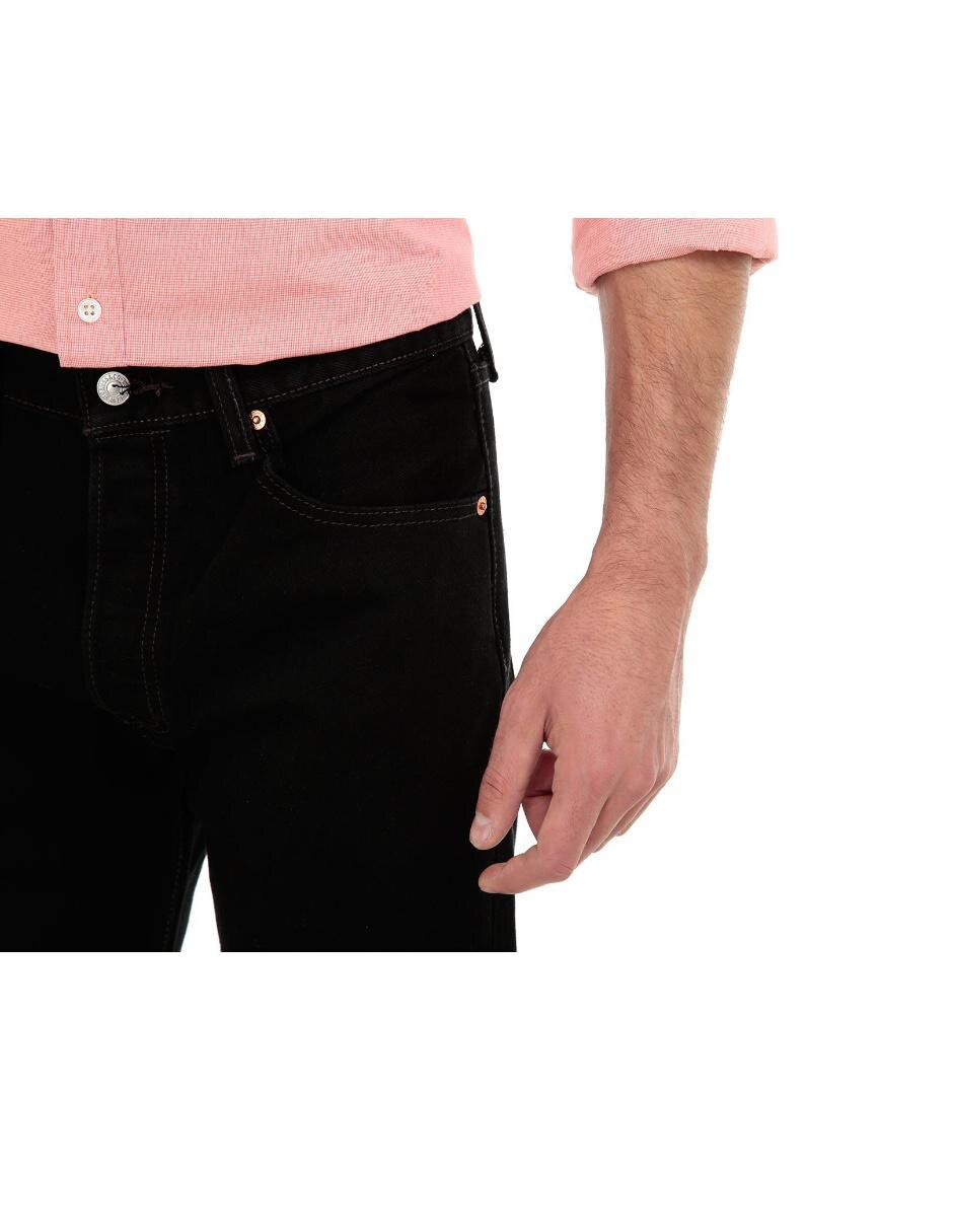 Jeans straight 501 lavado obscuro para hombre 4