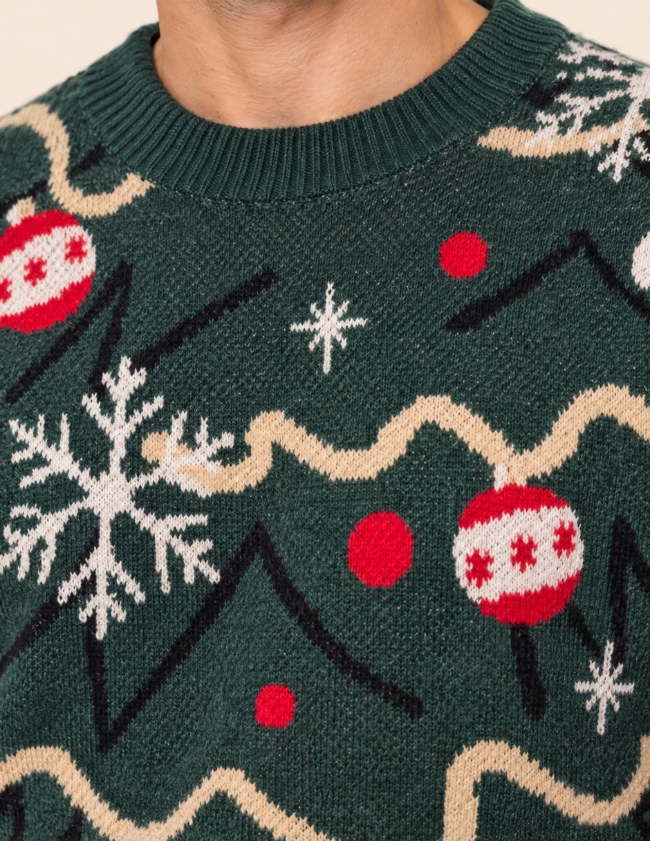 Suéter Navidad OI26 cuello Redondo para hombre 4