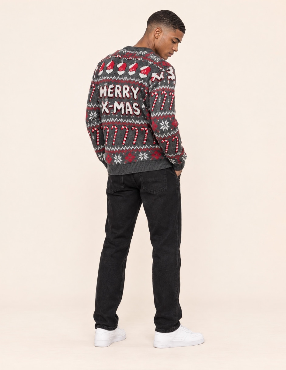 Suéter Navidad OI26 cuello Redondo para hombre 3
