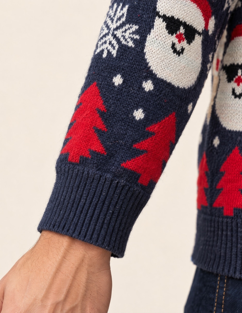 Suéter Navidad OI26 cuello Redondo para hombre 4