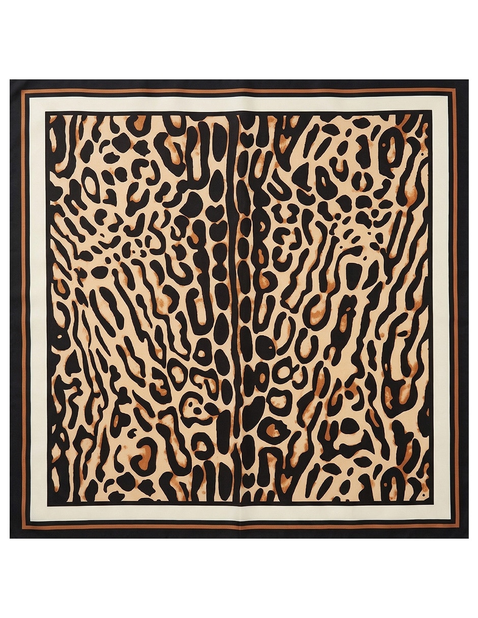 Mascada con estampado animal print para mujer