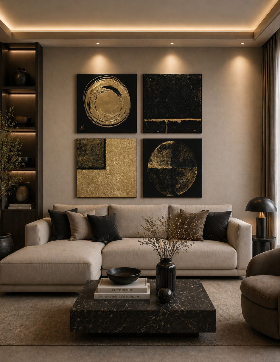 Cuadro decorativo Fragmentos de oro