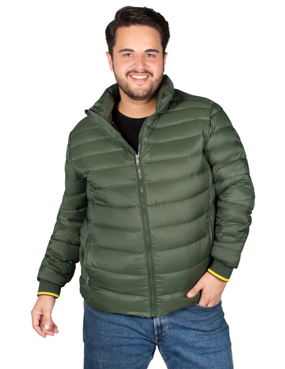 Chamarra casual capitonada para hombre