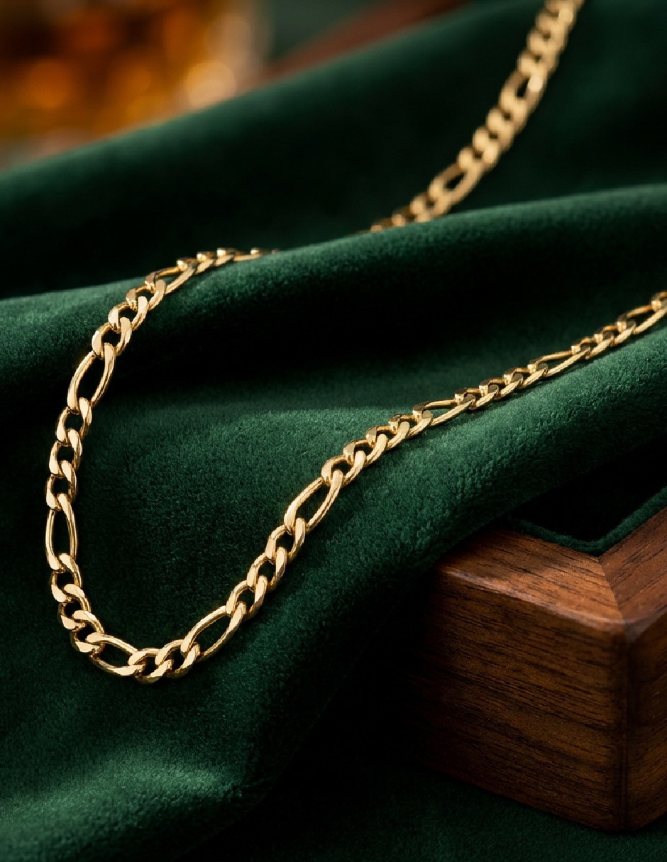 Cadena de oro laminado 18 k 3