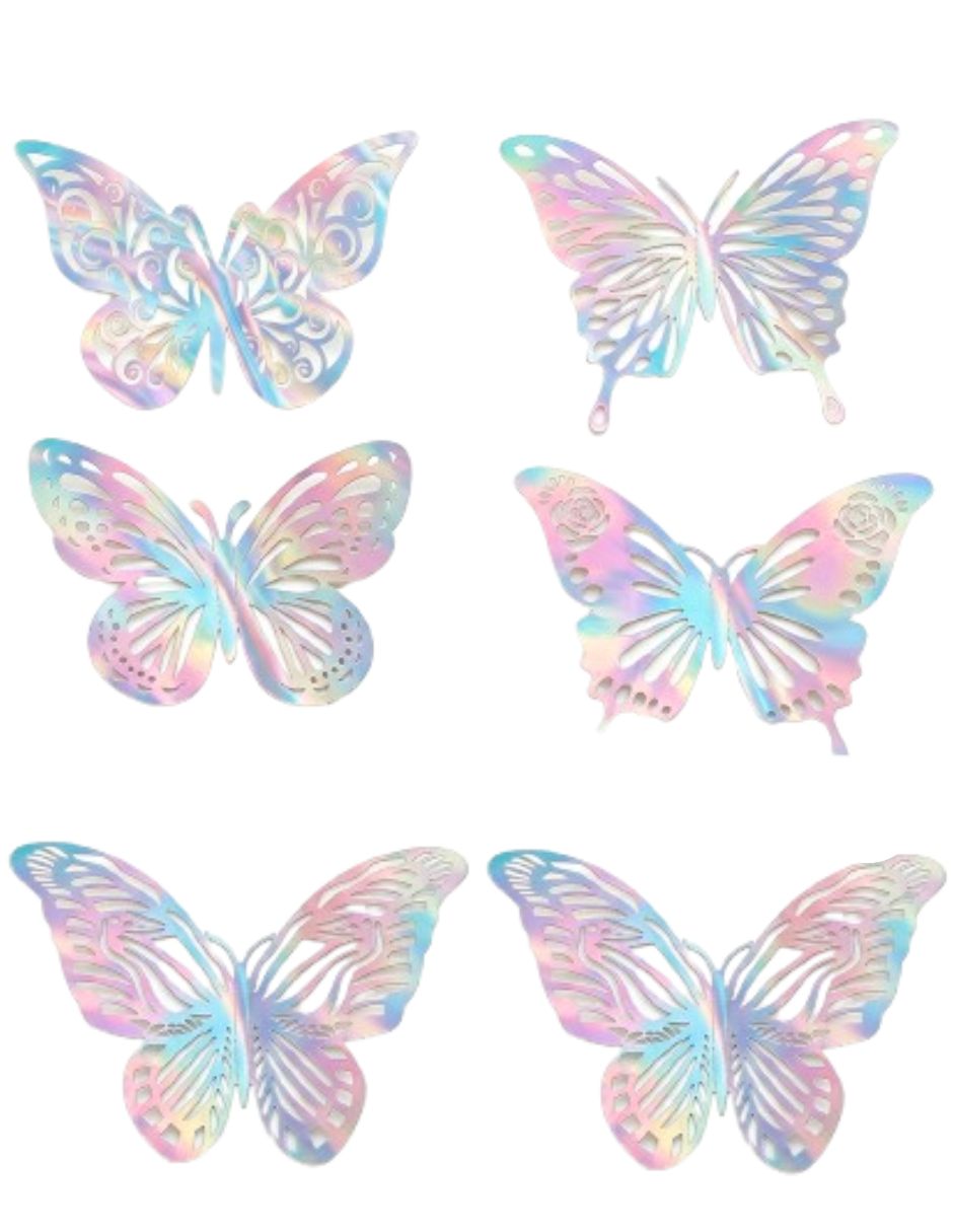 Figura decorativa de mariposa 72 Mariposas Decorativas 3D Figura decorativa de mariposa 72 Mariposas Decorativas 3D