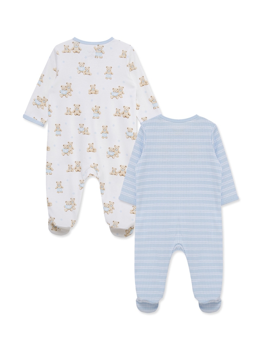 Set de mamelucos de algodón orgánico para bebé niño 4
